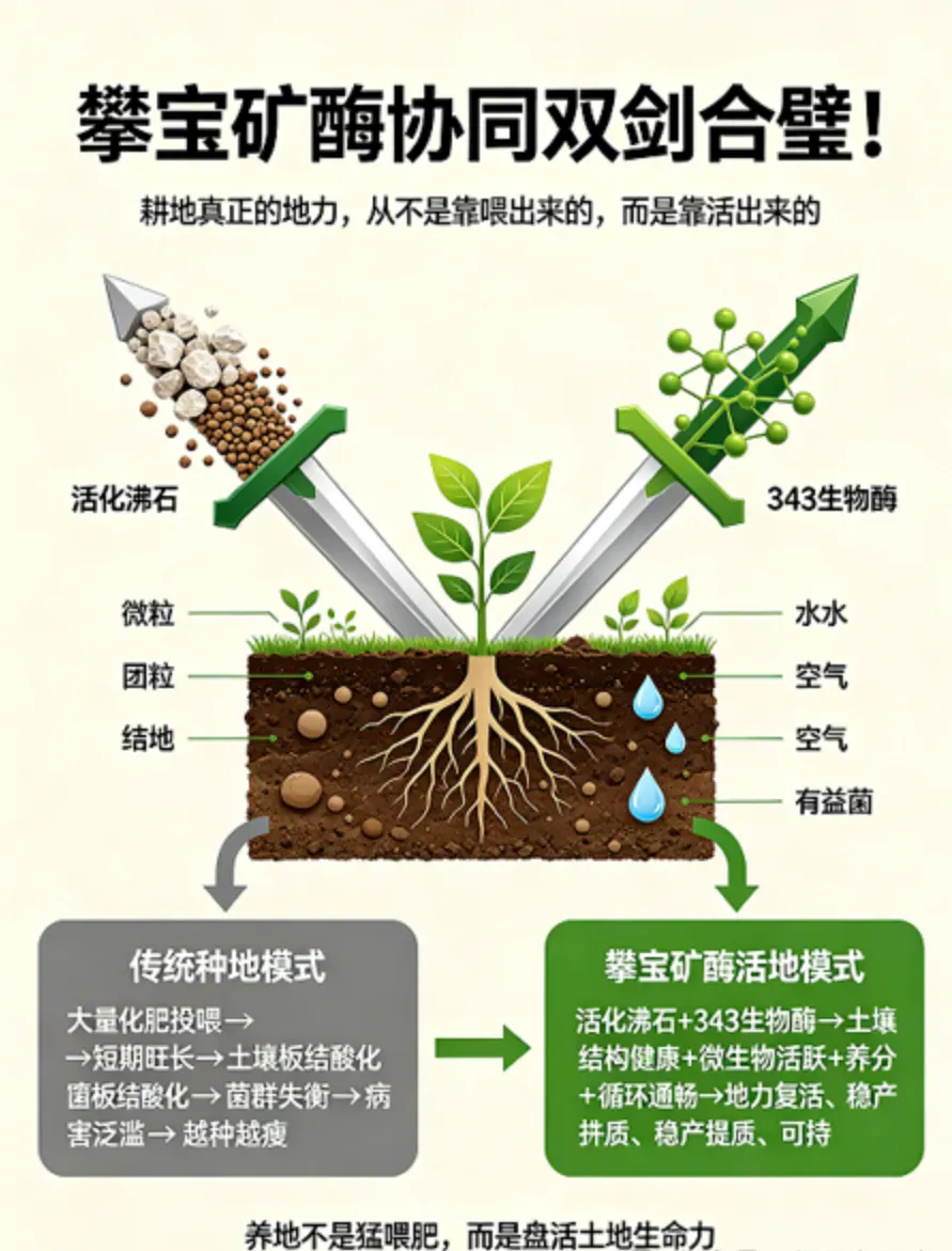 攀宝动态 | 让土地从“依赖投入”走向“自我循环”,矿酶协同激活耕地内在生命力