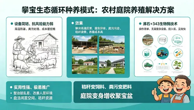 攀宝动态 | 高温应激来袭 攀宝生物科技为庭院养殖撑起“生态防护伞”